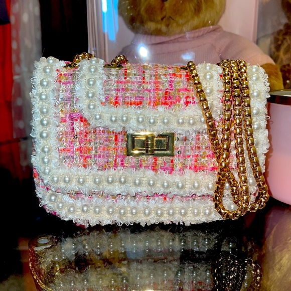 Vintage Cottage Cute mini Pink Purse - Picture 3 of 3